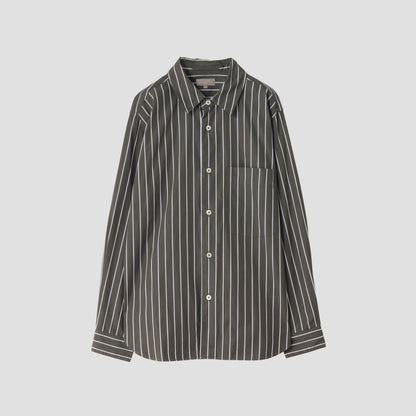 GRAPHIC STRIPE COTTON SHIRT