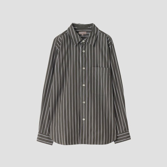 GRAPHIC STRIPE COTTON SHIRT