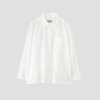 PLAIN COTTON FLANNEL SHIRT