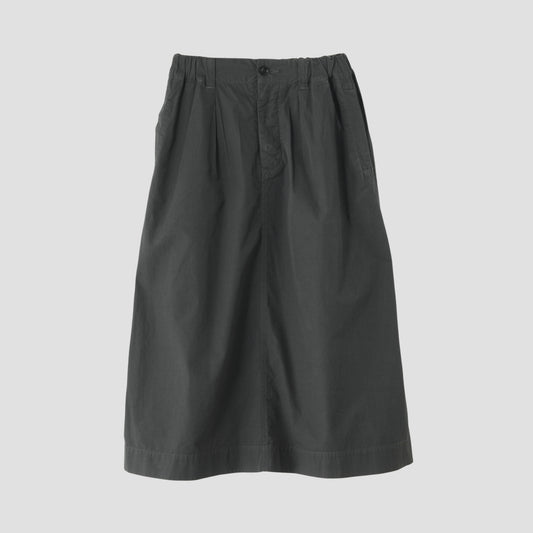 FINE COMPACT POPLIN SKIRT