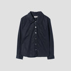 BLACK CHINTZ COTTON SHIRT