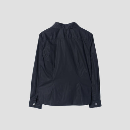 BLACK CHINTZ COTTON SHIRT