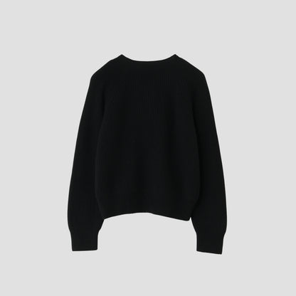 WOOL CASHMERE SILK V NECK JUMP KNIT