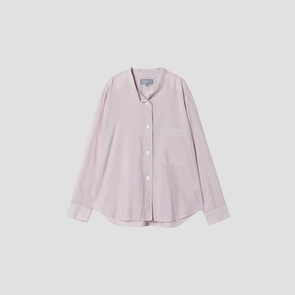SILK COTTON STRIPE SHIRT