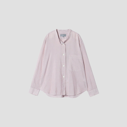 SILK COTTON STRIPE SHIRT