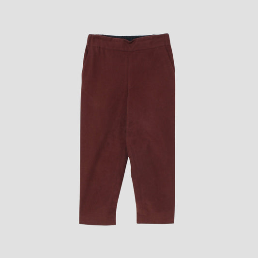 BRUSHED COTTON TWILL TROUSERS