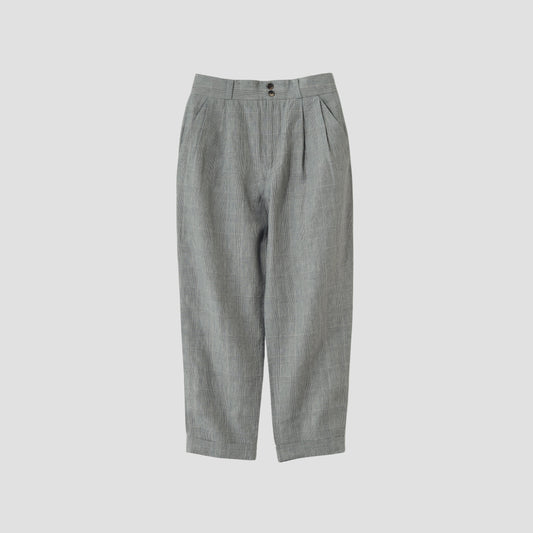PRINCE OF WALES LINEN TROUSERS