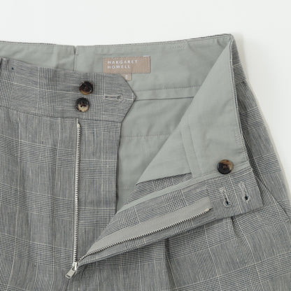 PRINCE OF WALES LINEN TROUSERS