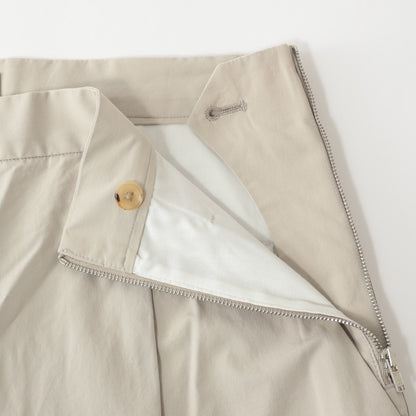 WASHED YARN DYE POPLIN TROUSERS
