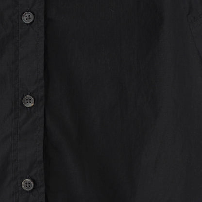 BLACK CHINTZ COTTON SHIRT