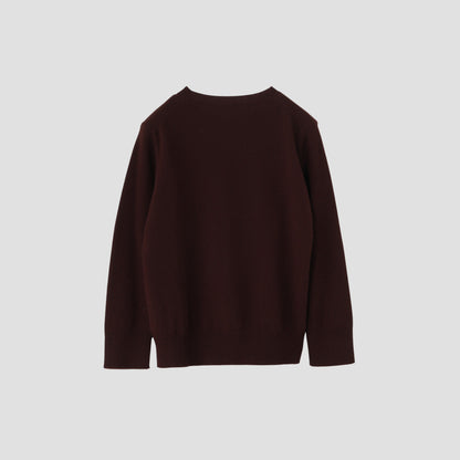 WOOL CASHMERE ARGYLE KNIT