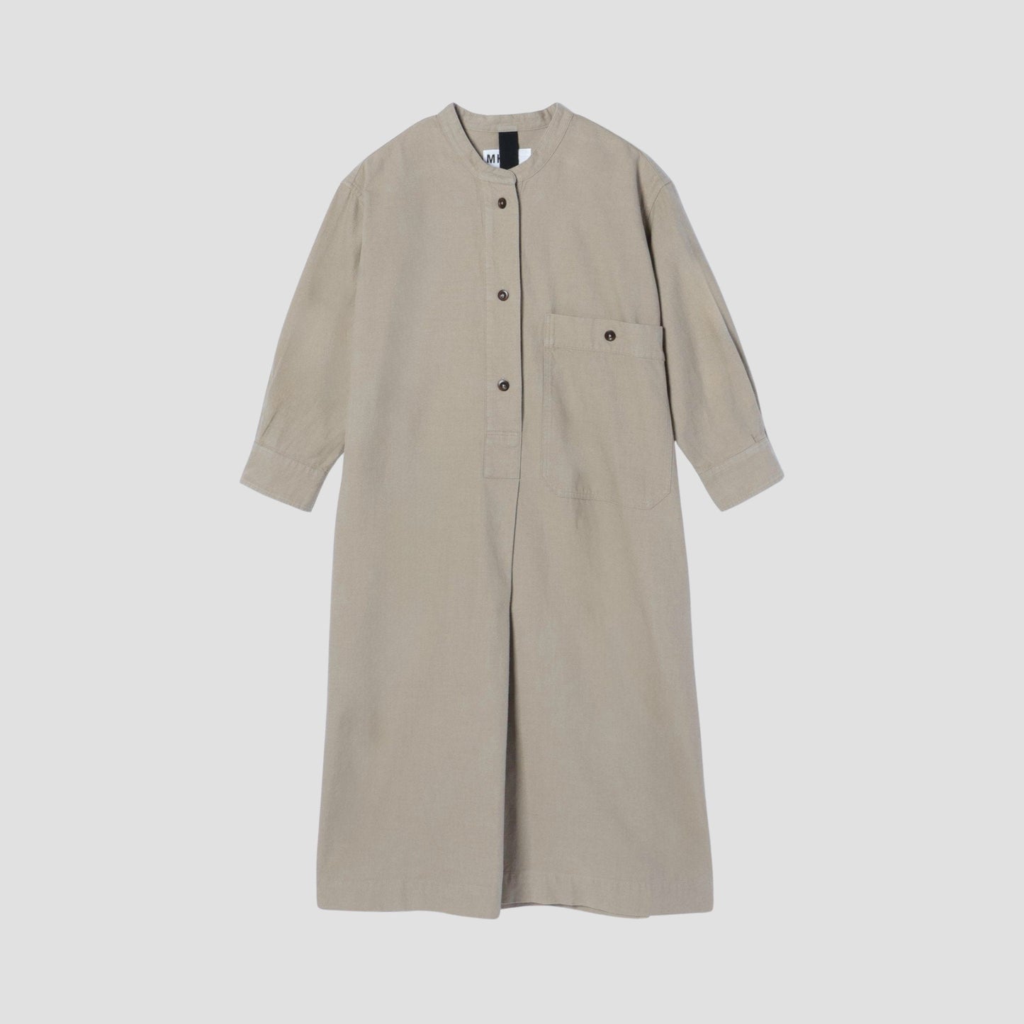 WORN COTTON WOOL TWILL DRESS
