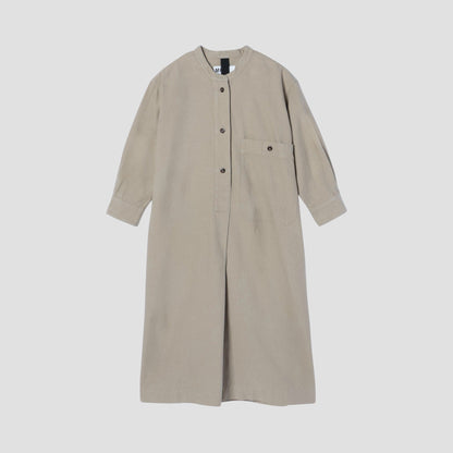 WORN COTTON WOOL TWILL DRESS