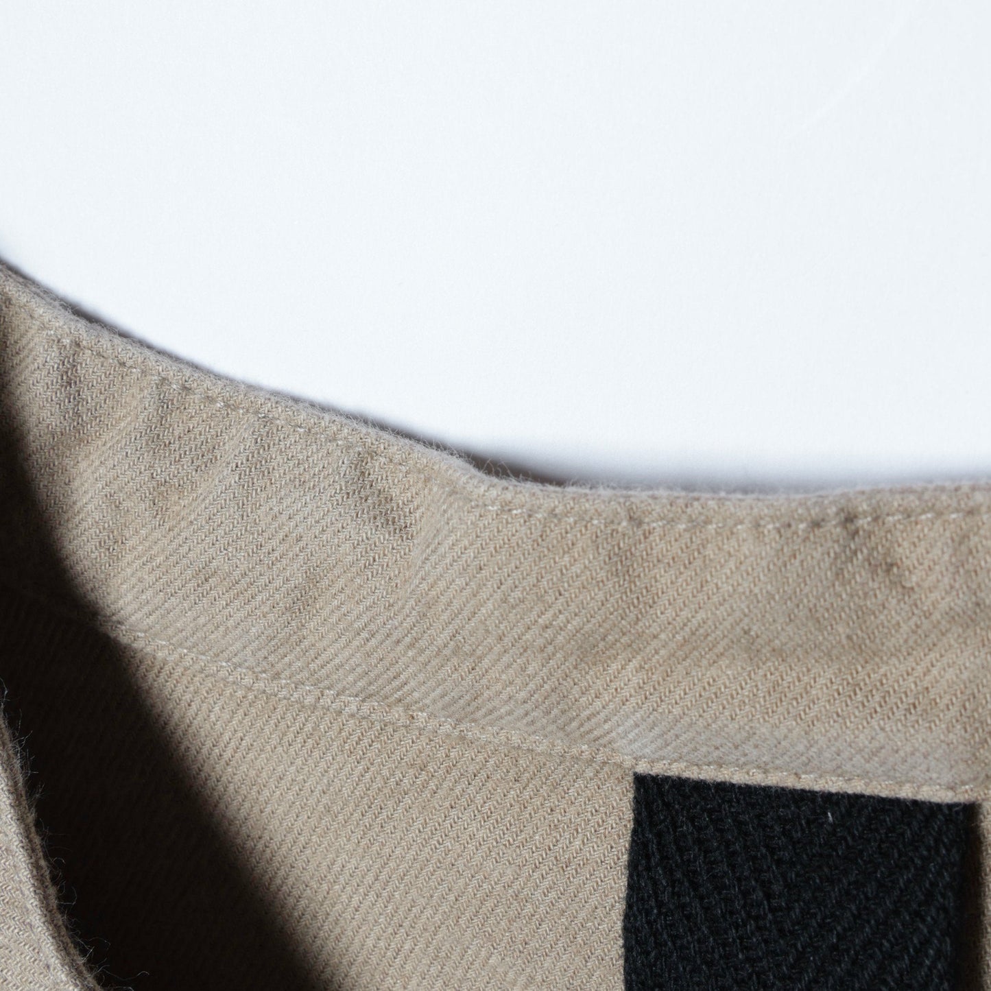 WORN COTTON WOOL TWILL DRESS