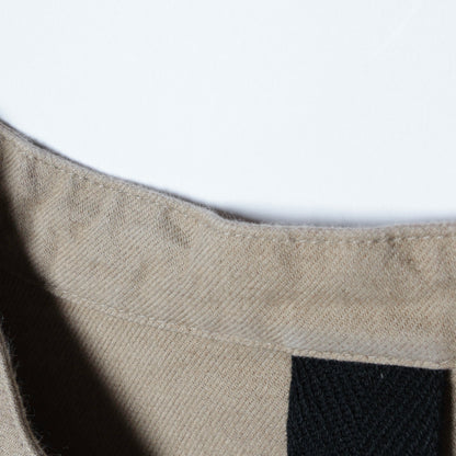 WORN COTTON WOOL TWILL DRESS