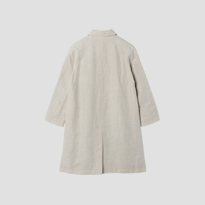 PLAIN WEAVE LINEN COAT