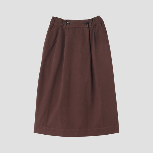 SOFT TWISTED YARN COTTON SKIRT