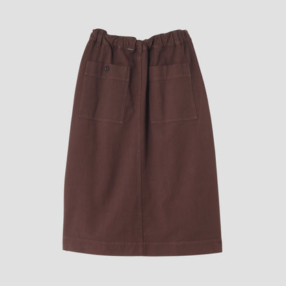 SOFT TWISTED YARN COTTON SKIRT