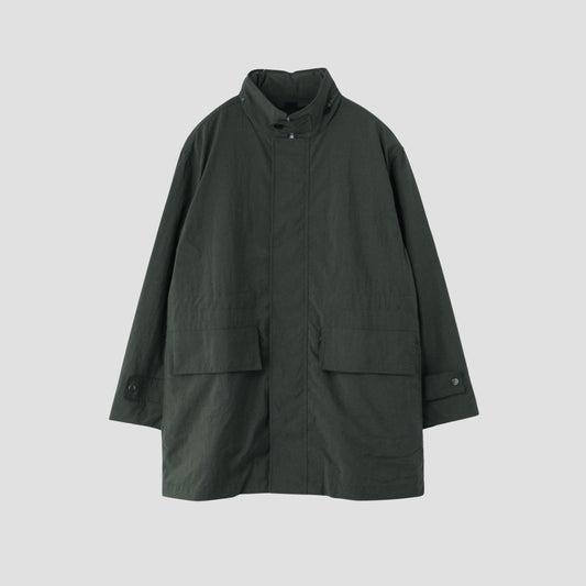 RECYCLED NYLON OXFORD COAT