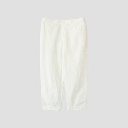 HIGH TWIST COTTON LINEN TROUSERS