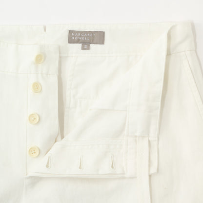 HIGH TWIST COTTON LINEN TROUSERS