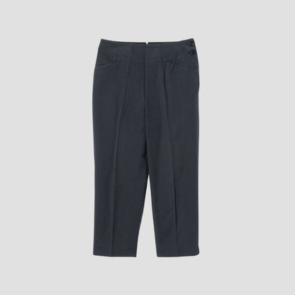 COTTON LINEN OXFORD TROUSERS
