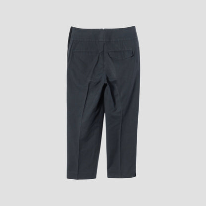 COTTON LINEN OXFORD TROUSERS