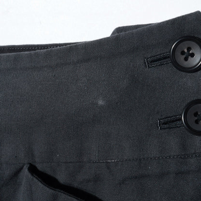 COTTON LINEN OXFORD TROUSERS