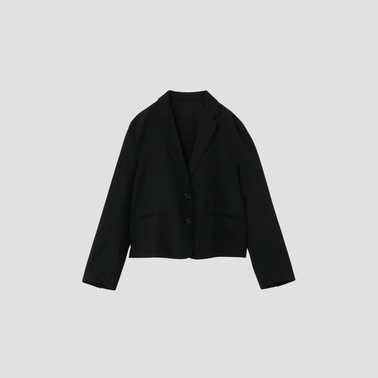 WOOL LINEN POPLIN JACKET