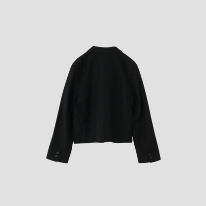 WOOL LINEN POPLIN JACKET