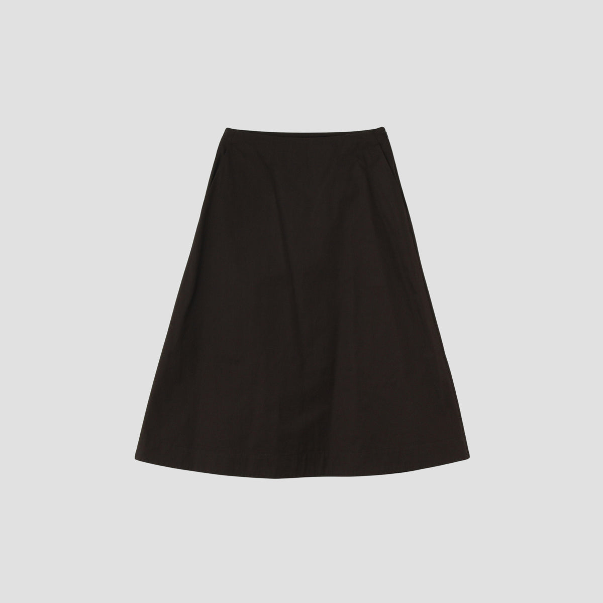 COTTON SATEEN SKIRT