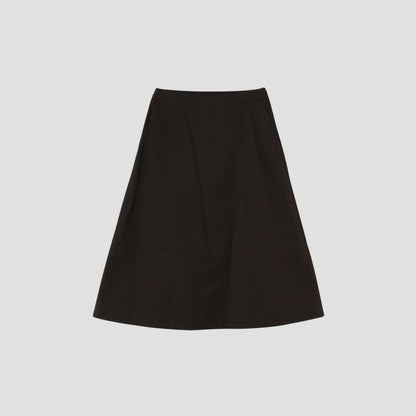 COTTON SATEEN SKIRT