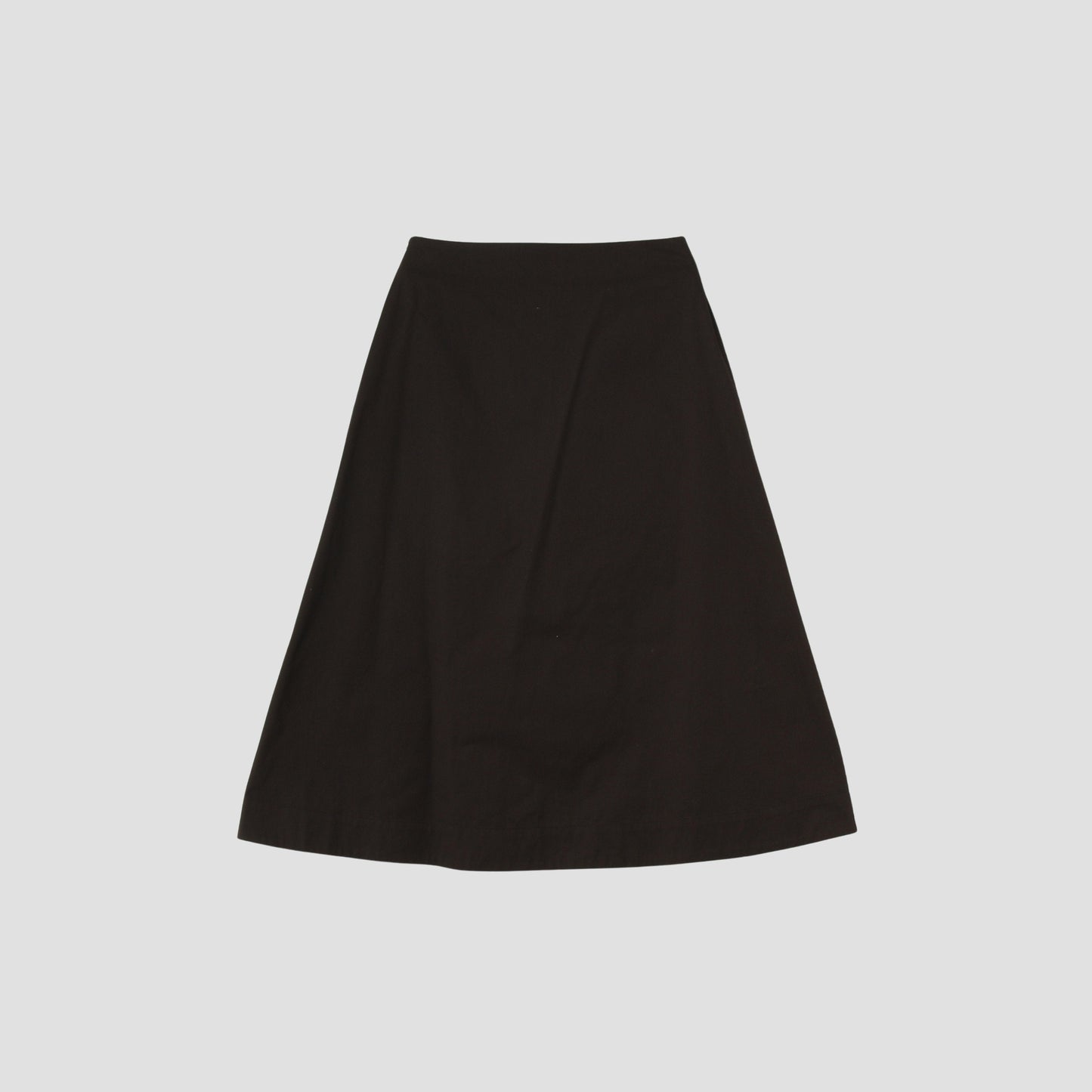 COTTON SATEEN SKIRT