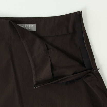 COTTON SATEEN SKIRT