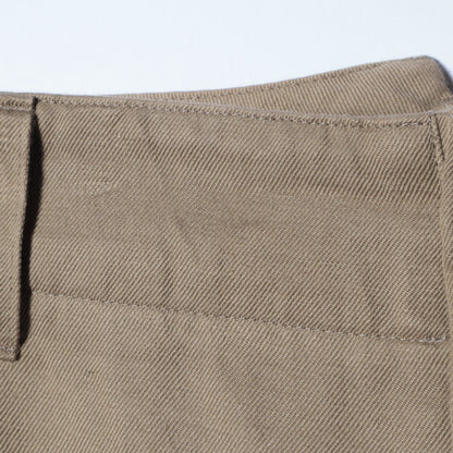 COTTON LINEN TWILL TROUSERS