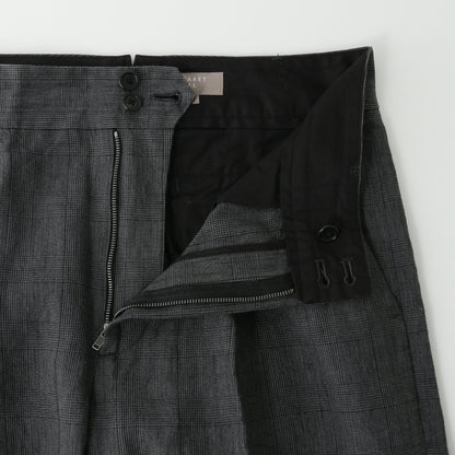 PRINCE OF WALES LINEN TROUSERS