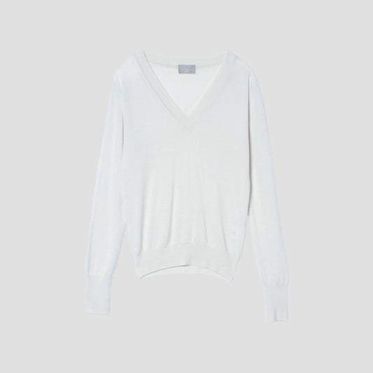 RELAXED V NECK JUMPER KNIT