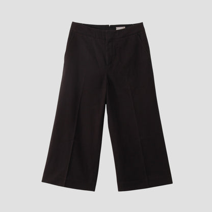BRUSHED COTTON WOOL TROUSERS