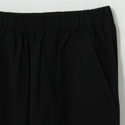 STRETCH POLYESTER HEAVY POPLIN TROUSERS