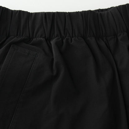 STRETCH POLYESTER HEAVY POPLIN TROUSERS