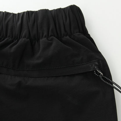 STRETCH POLYESTER HEAVY POPLIN TROUSERS