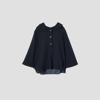 COTTON SILK CHIFFON SHIRT