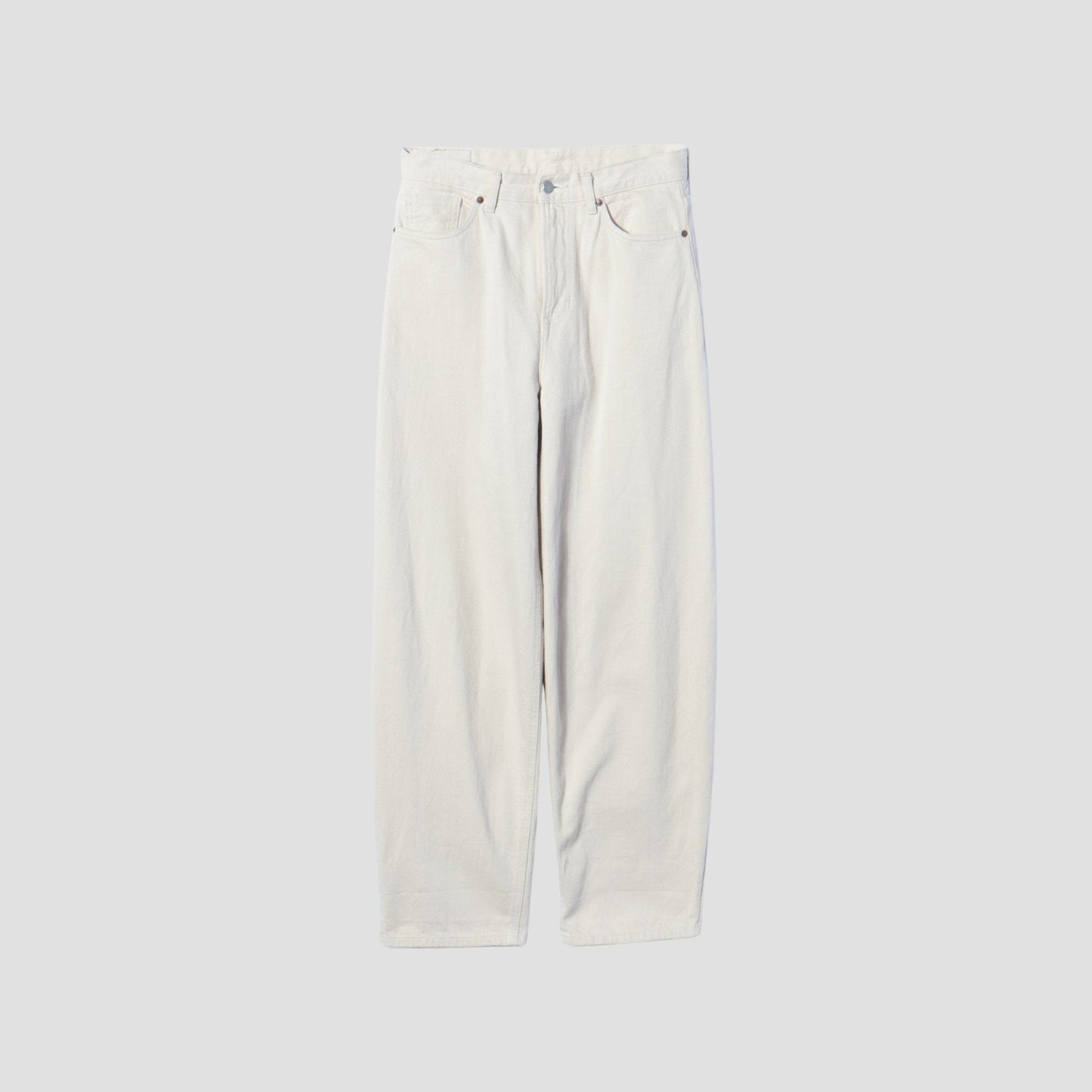 WHITE DENIM TROUSERS