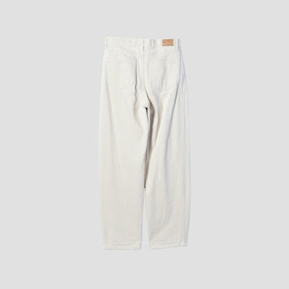 WHITE DENIM TROUSERS
