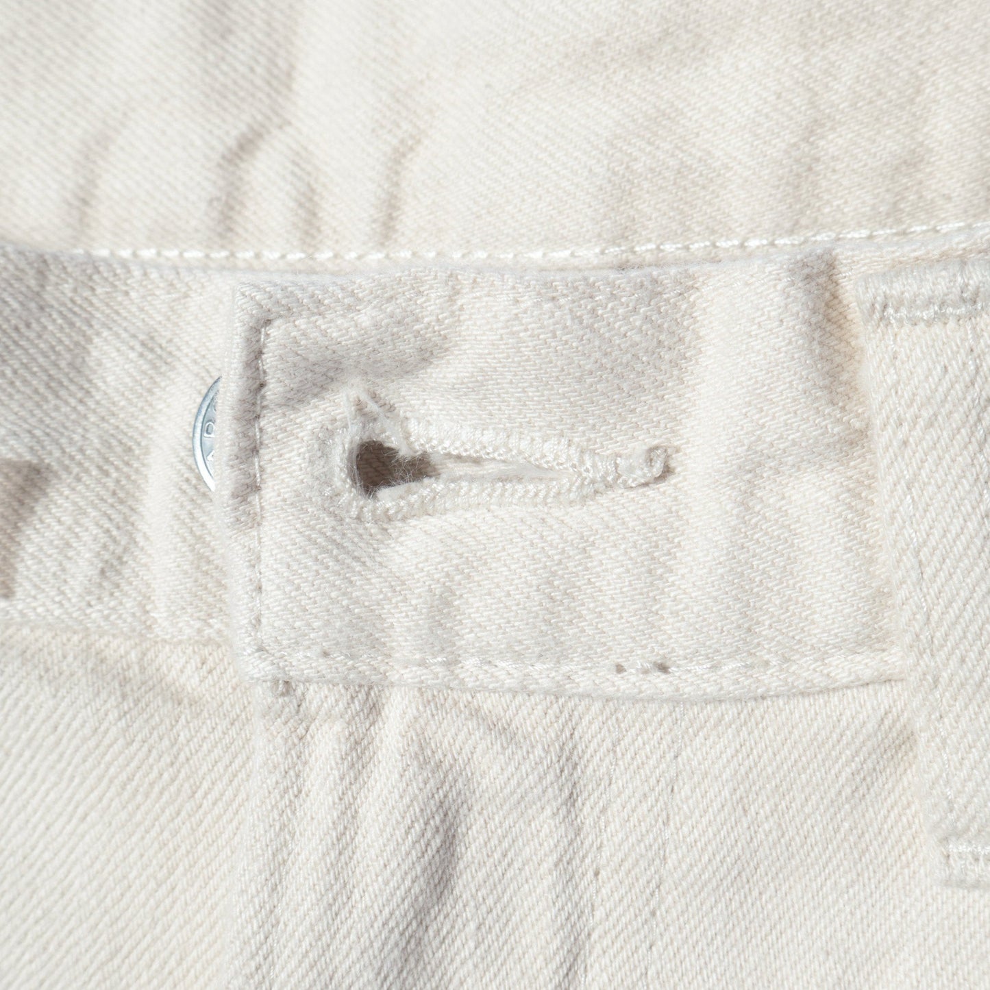 WHITE DENIM TROUSERS