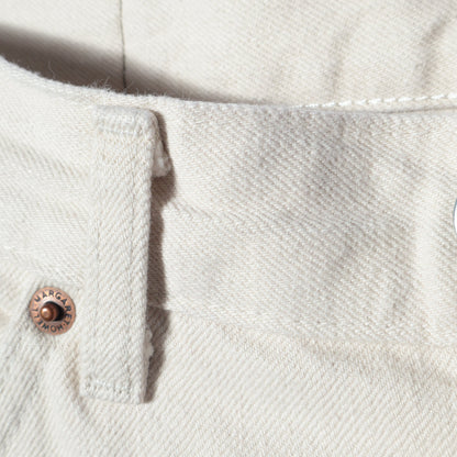 WHITE DENIM TROUSERS