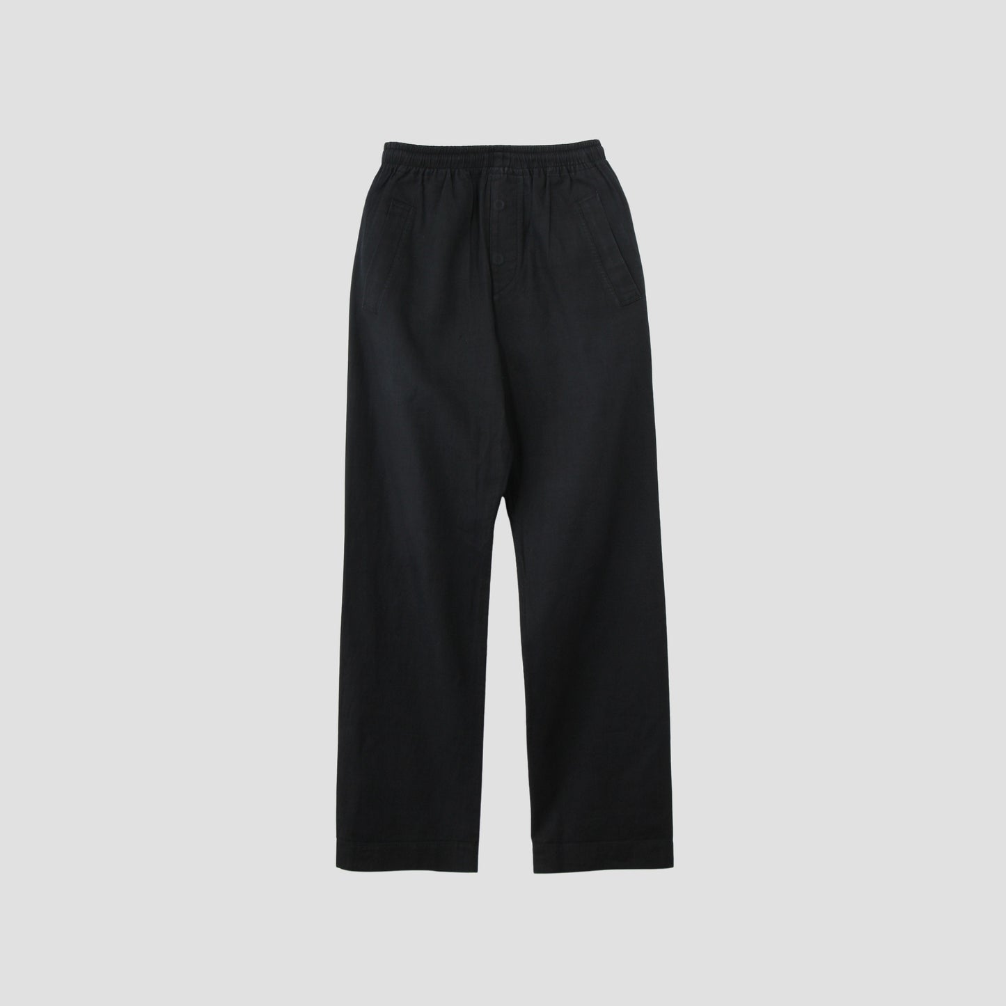 LINEN COTTON TWILL TROUSERS