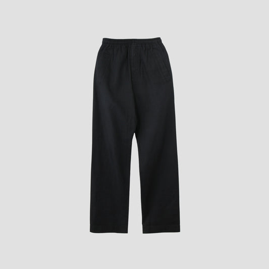 LINEN COTTON TWILL TROUSERS