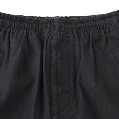 LINEN COTTON TWILL TROUSERS