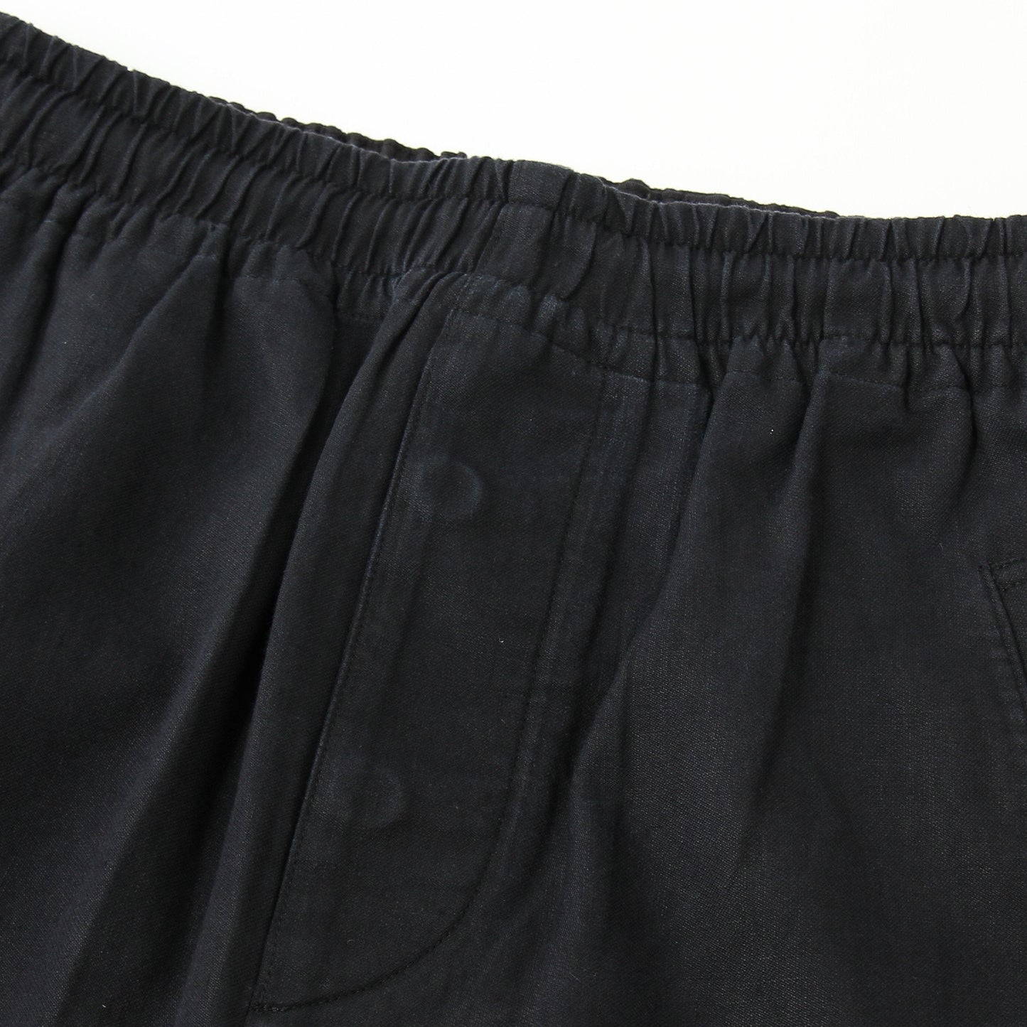 LINEN COTTON TWILL TROUSERS